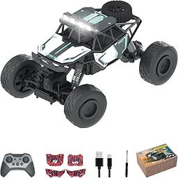 ELECTROBOTIC Off-Roader 4x4 RC Car | True 4-Wheel Drive | High-Speed Monster Truck with Bright Headlights | 1-Hour Playtime | Type-C Rechargeable | Remote Control Car for Kids & Adults - Green-21