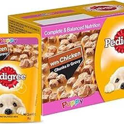 Pedigree Puppy Wet Dog Food, Chicken in Gravy with Vegetables, 15 Pouches (15 x 70g)-17