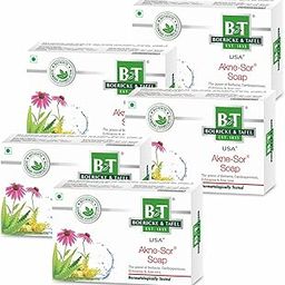 B&T Akne Sor Soap - Effective in Acne & Pimples - Aloe Vera and Calendula (Pack of 5)-image-29