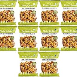 Nutty Gritties Thai Chilli Blend 240g- Almonds, Cashews, Peanuts trail mix- Healthy Snack, Dry Roasted, Non Fried, Zero Oil, (Pack of 10-24g Each),-image-30