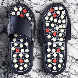 Vemlons Yoga Paduka Spring Acupressure & Magnetic Therapy Acupressure Slippers Unisex Natural Foot Massager for Full Body Blood Circulation Acupressures Paduka Slipper's for Men & Women (9)-image-98