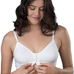 Cotton Front Open Bra for Women Daily Use | Non-Padded, Non-Wired | Sweat Absorbent Seamless Bra | Full Coverage Regular Wear-image-60