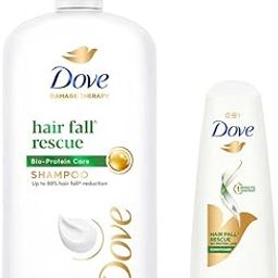 Dove Hair Fall Rescue Shampoo 1 Litre + Conditioner 175ml, Combo | For Thicker Hair | Enriched with Nutrilock Actives-4