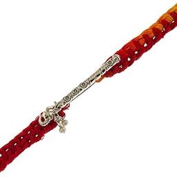 925 Sterling Silver Kanha Bansuri Brooch Moli Rakhi Bracelet for Unisex (Raksha Bandhan Rakhi for Brother with Roli Chawal)-image-54