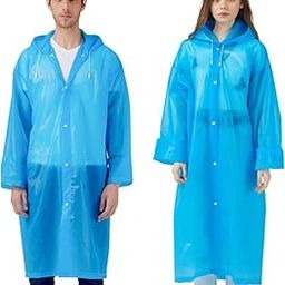 1 pcs EVA Poncho Raincoat Transparent Hooded Water Resistant Rain Jacket with Sleeves for Women Men Camping Rainy Season Travel-image-84