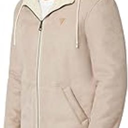 Pearl White Solid Hooded Full Sleeve Suede Jacket-image-57
