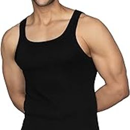 Men's Pace Regular Fit Super Combed Cotton Square Neck Workout Gym Vest-image-18