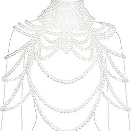 Pearl Body Chain Bra - Fashion Shoulder Necklaces Bra Chain Body Jewelry-image-69