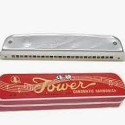 Zen Tower Mouth Organ Harmonica 24 Holes With Scale Change Option with Brass Material.-image-65
