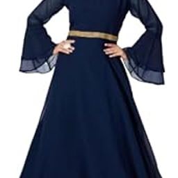 Women's Rayon Printed Readymade Gown Khanak-New, Evening Gown, Formal Gown for Women-image-94