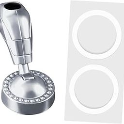 UJEAVETTE Push Start Button Cover Engine Start Button Cover Universal Unique Protector Silver-image-81
