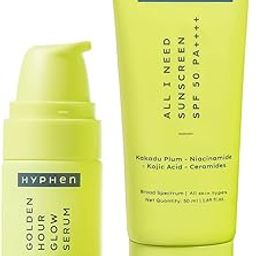 Hyphen Daily Day-Care Routine with Face Serum & Moisturizing Sunscreen SPF 50 | Glow & Protect Skincare Essentials for All Skin Types | Rich in Niacinamide, Hyaluronic Acid & Kakadu Plum | Pack of 2-image-26