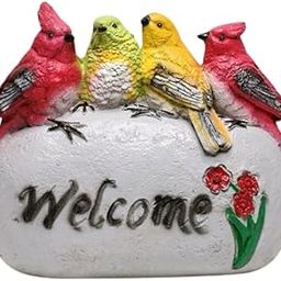 Wonderland Welcome Bird Statue Decorative Showpiece Figurines for Home Decoration Drawing Room | Living Room| Kids Room, (Color- Multicolor, 4 Birds)-image-12