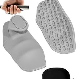 INOCEAN 2Pcs Hand Grips for Weight Lifting, Gym Grips for Men, Non-Slip Rubber Palm Protectors for Palm Protection, with Storage Box, Pull-Ups & Strength Training for Men & Women (Grey)-image-100