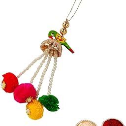 Buyent ® fancy lumba rakhi for bhabhi pom pom gota rakhi latkan rakhi for bhabhi chuda rakhi for women with roli chawal pack-image-44