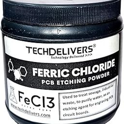 TECHDELIVERS® Ferric Chloride (FeCl3) PCB Etching Powder For PCB Making - 500 Grams-1