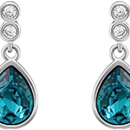 925 Silver Turquoise Blue Tear Drop Earrings|Gifts For Girlfriend,Rakhi Rakshabandhan Gift For Sister Bhabhi,Gifts For Women&Girls|With Certificate Of Authenticity And 925 Stamp|6 Month Warranty-image-27