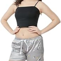 Women's Satin Shorts | Soft, Stylish & Comfortable Loungewear WWS-B0BKSVMGD3-image-97