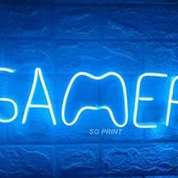 LUXURY SIGN INDIA Gamer neon sign, Game room neon light, Game room led sign, Gaming lights for wall, Gamer led sign, Gamer neon light, Gaming room wall decor(12X18) BLUE-image-64