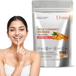 Elvaay Wild Turmeric Powder | Soothing Body Scrub for Happy Marital Life of Women | Soft, Silky, Glowing & Fragrant Skin | Can add regularly in Bath Water-image-25