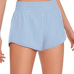 chuongkaiye Women's Quick-Dry Running Shorts with Zipper Pockets | Breathable Sports Gym Shorts-picture-38