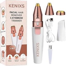 Kewix Portable eyebrow trimmer for women, epilator for women, facial hair remover for women,Face, Lips (White)-image-24