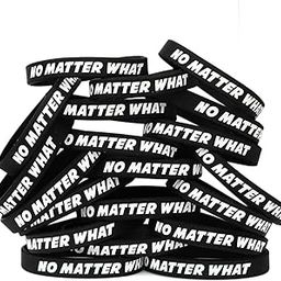 Twenty (20) No Matter What Bracelets - Inspirational Wristbands-image-58