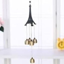 QWICK CLICK Brass Dream Catcher Wind Chimes for Balcony Home Decoration Positive Energy Fengshui Hanging Bell with Sound Bell Kids Room Loves Gift Feng Shui Wood Windchime (14 inch, Gold)-image-17
