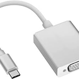 SaiRetail.Com USB C to VGA Cable Adapter, Type C to VGA 1080p Monitor Converter, Compatible with MacBook Pro/Mac Mini/, iPad Pro /Surface Book, Chromebook Pixel, Dell XPS 13, Galaxy S20/S10-18