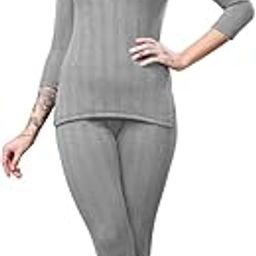 KPC Fashion Winter Wear Thermal Upper Vest and Bottom Lower Warmer Combo for Women Long Johns Underwear Set-image-38