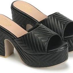 Stylish Open Toe Block Heels for Women & Girls-picture-1