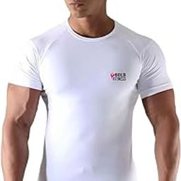 Half Sleeve Compression T-Shirt | Men's Active & Gym Wear T-Shirt Designed for Body Fit Tights (Medium, Black)-image-3