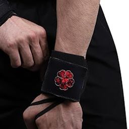 ZYZFIT Wrist Wraps with Superhero Patch Adjustable Gym Wrist Support with Thumb Loop Great for Crossfit, Powerlifting, Bodybuilding(Black Clover)-image-97
