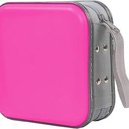Sogboy 48 Capacity CD Case, Portable Hard Plastic DVD Storage Case, CD Carrying Case, Car Home Travel CD/DVD Organizer (Hot Pink 48)-22
