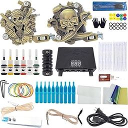 LOOM TREE Complete Tattoos Kit 2pcs Coil Tattoos Power Supply Machine Supplies US | Tattoo Complete Kits-3