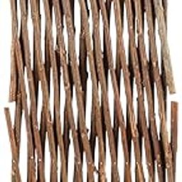 Ubervia Rolled Wooden Fence Home Decorative Garden Fence DIY Artificial Fence for House Balcony Garden Decor-image-11