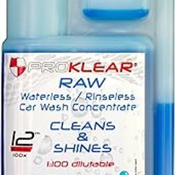 PROKLEAR RAW Rinseless/Waterless Auto Wash Concentrate - Car Dry Wash Concentrate Makes 25 liters (250 ml)-15