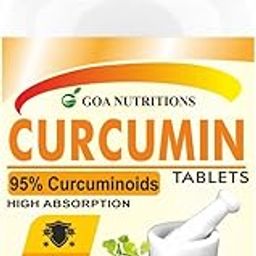 GOA NUTRITIONS Curcumin Supplements With Piperine (95% Curcuminoids), Ginger Powder As Immunity Booster, Anti-inflammation & Joint Support Supplement-60 Tablet (Pack 1)-image-91