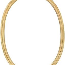 Embroiderymaterial Embroidery Hoop Ring Frame for Cross Stitch Craft Sewing and Embroidery Purpose Oval Shape(9.18x6.63 Inch, 1 Pieces)-image-2