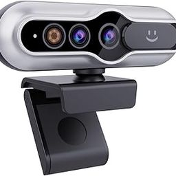 2K HD Webcam with Infrared Windows Hello Facial Recognition, Computer Camera, Privacy Cover, Noise Canceling Microphones, Laptop Webcam For Video Conferencing, Live, Streaming, Online Learning-12