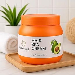 Looks United Hair Repair Spa Cream with Avocado Oil – Smooth, Strong & Nourished Hair (500 g)-image-27