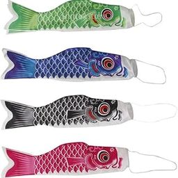 4pcs 70cm Colorful Boys Day Japanese Windsock Koi Nobori Ornament-image-44