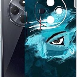 AtOdds Mobile Skin Sticker Wrap | Compatible for Poco M7 (5G) | Scratchproof Matte Finish | Full Coverage for All Sides & Camera Protection (Mahadev)-image-39