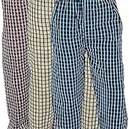 Men's Cotton Checkered Printed Pyjama Lower Pants Pack of- 3-picture-11