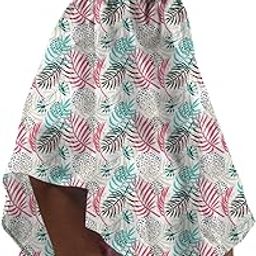 Cotton Short Scarf Cum Mask Universal Size/Usable for vehicle Driver for sunlight UV protection/White Printed Design-40