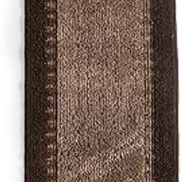 Saral Home Elyeese Micro Durable & Washable Multipurpose Bedside Runner for Home/Kitchen/Living Area/Lobby/Office Entrance with Anti Skid Backing | Non-Slip & Quick-Drying Mats_ Brown_ 40X110 cm-10