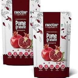 Nectar Superfoods Freeze Dried Pomegranate | No Preservatives, No Added Sugar, Healthy | 100% Natural, Vegan, Gluten Free Snack for Kids and Adults | 20 gram Pouch (PACK OF 2)-image-53