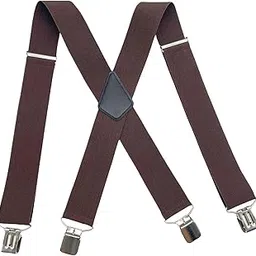 yashidun X Type Men's Suspenders 5CM Wide Adjustable Elastic Straps with Metal Clips-picture-13