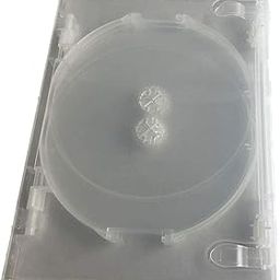 Viva Elite New 1 DVD Replacement Case solid Super Clear Quad Hold 4 Discs Holder With Flap 14mm Spin-picture-12