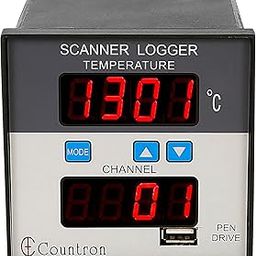 8 Channel Data Logger with direct USB Pen Drive storage for J/K/R/PT100 inputs || Countronics-7